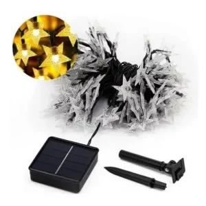 Dây đèn LED 30 ngôi sao 7 mét năng lượng mặt trời Giáng sinh | MercadoLibre