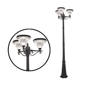 Đèn trụ công viên 3 ngọn CV-3037 chụp đèn kim cương