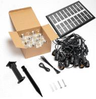 Dây đèn LED Edison năng lượng mặt trờ