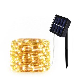 Đèn Led dây năng lượng mặt trời trang trí sân vườn 20M giá rẻ